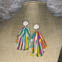 Beaded Tassel Style Earrings
