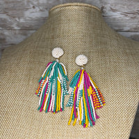 Beaded Tassel Style Earrings