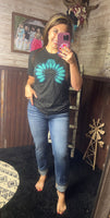 Odette Paint Splashed Mid Rise Jeans
