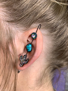 Turquoise Western Ear Cuff