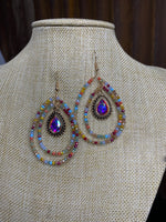 Layered Teardrop Bead Earrings
