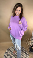 Laila's Dreaming Oversized Sweater- Lavender
