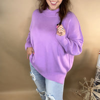 Laila's Dreaming Oversized Sweater- Lavender