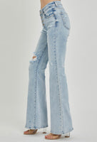 Ella Rae Button Down Flare Jeans
