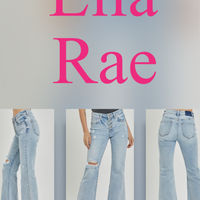 Ella Rae Button Down Flare Jeans