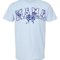 Mama Blue Toile Graphic Tee