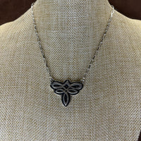 Boot Stitch Pendant Necklace