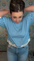 Classic Comfort Stripe Top – Ocean Blue

