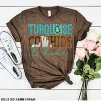 Turqouise Cowhide & DONE Preorder