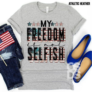 My freedom is not selfish preorder