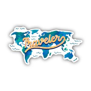 World Traveler Sticker