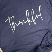 Thankful Silver Foil Graphic Tee