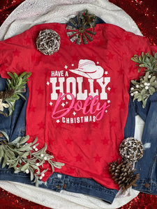 Have A Holly Dolly Christmas Graphic Tee