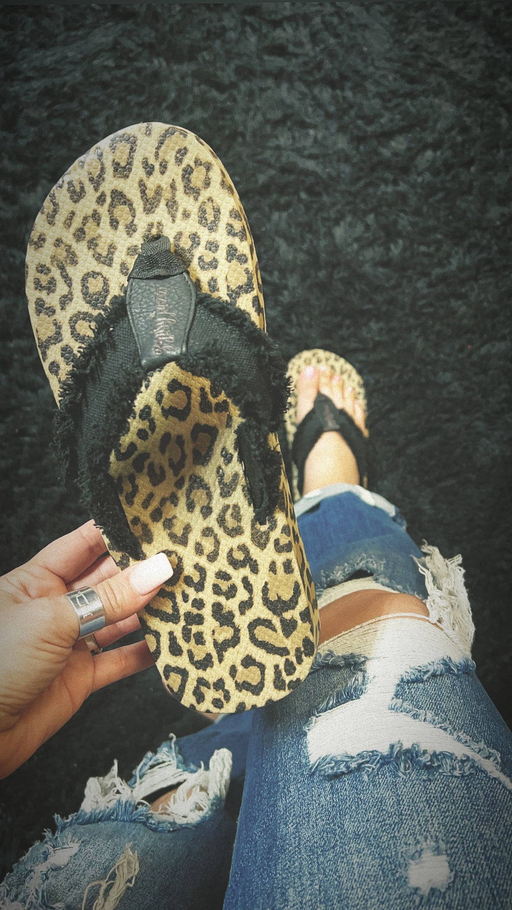 Tallulah Leopard Flip Flops
