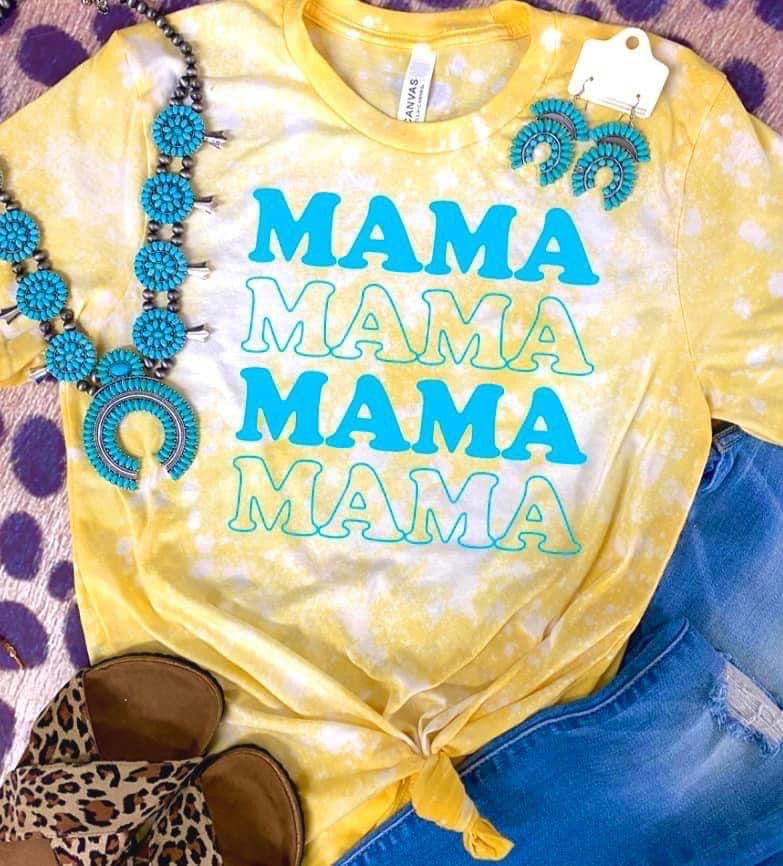 Turquoise Mama on Yellow Preorder