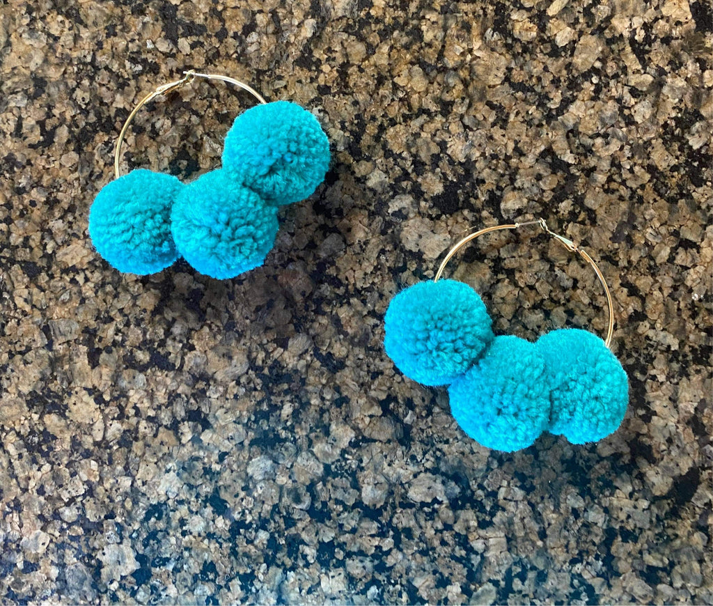 Kalbelia Long Pom Pom Earrings – VOYLLA