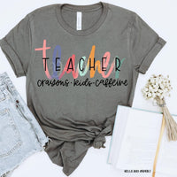 Teacher Crayons Kids Caffeine preorder