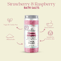 Strawberry and Raspberry Bath Salts, 17.6oz
