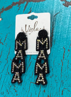 Mama Beaded Dangle Earrings
