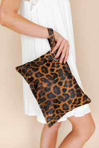 Amber Cheetah Trendy Clutch