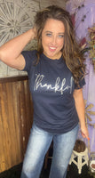 Thankful Silver Foil Graphic Tee
