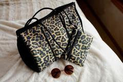 Brown Cheetah Neoprene Tote Bag
